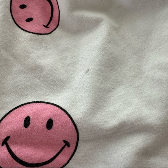 Play Condition Lola & The Boys Girls 6 Matching Smiley Face Shorts Set Hoodie - Picture 6 of 7